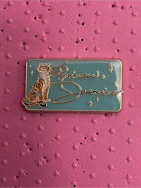 Loungefly Princess Jasmine Teal and Gold Enamel Pin